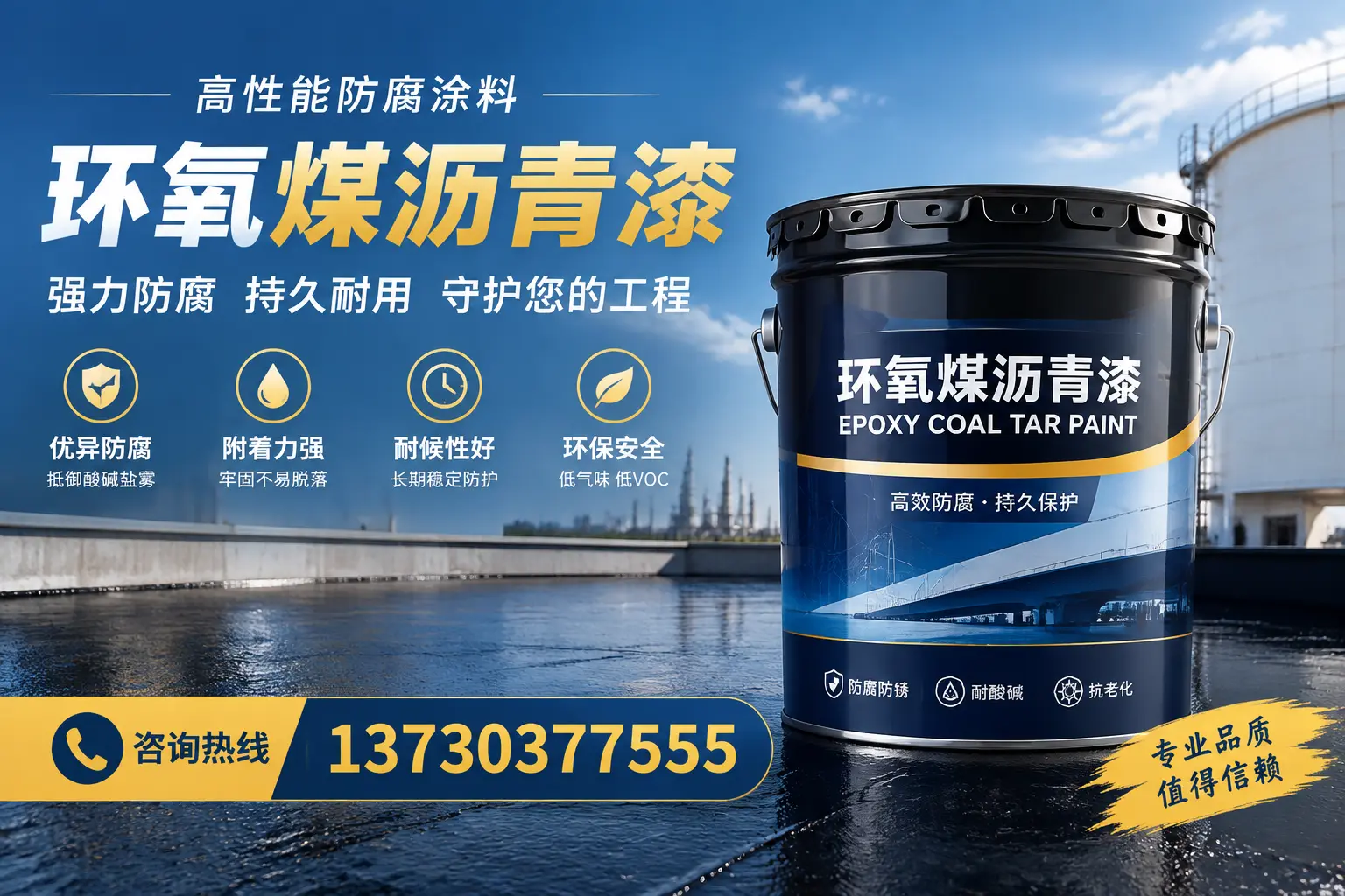 环氧煤沥青漆的耐久性分析，适合朝阳的使用场景
